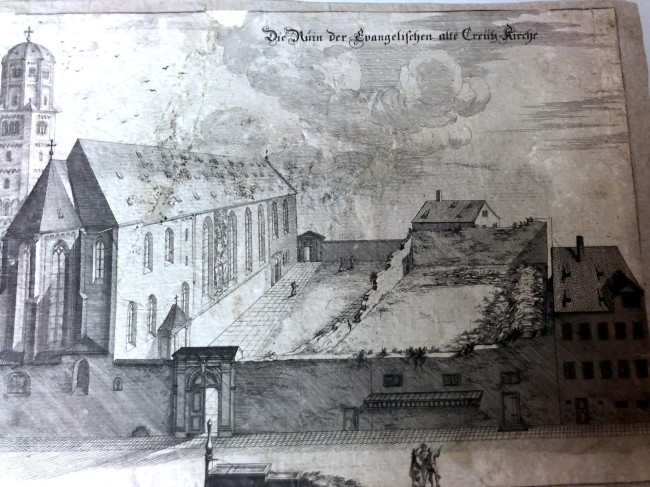 Die zerstörte Heilig Kreuz Kirche