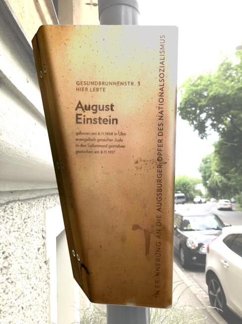 August Einstein, Gemeindemitglied
